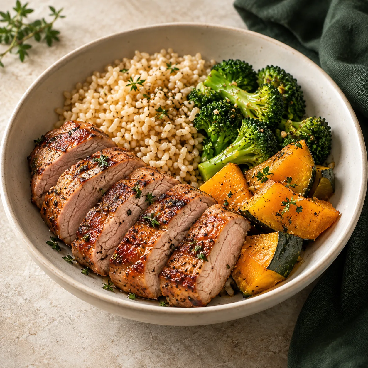 Pork tenderloin & pumpkin